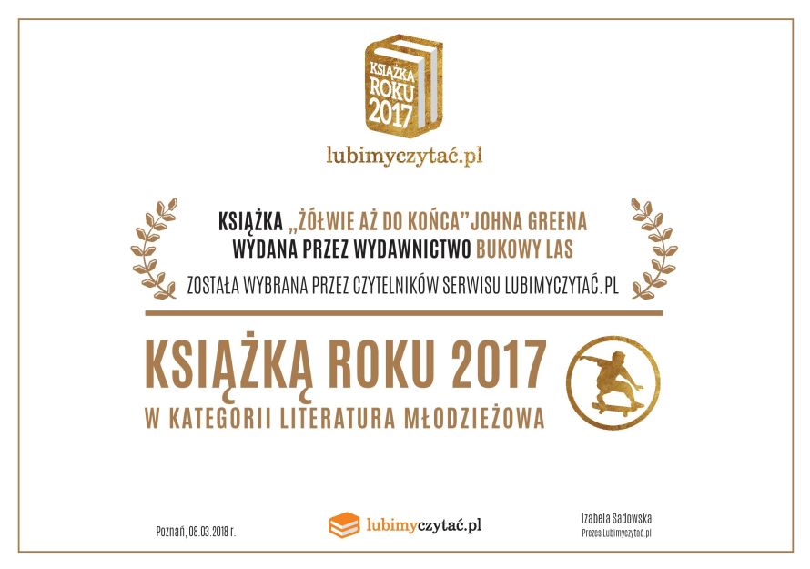 Książka Roku 2017, wyniki, Lubimyczytac.pl,